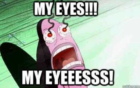 spongebob my eyes meme
